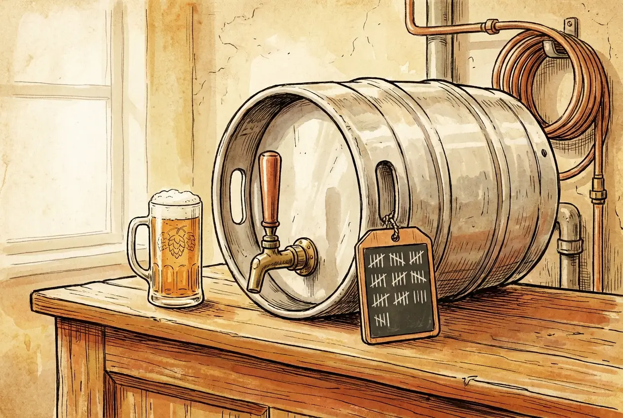 Editorial illustration for How to Price Draft Beer (Profit Per Keg, Not Per Pint)